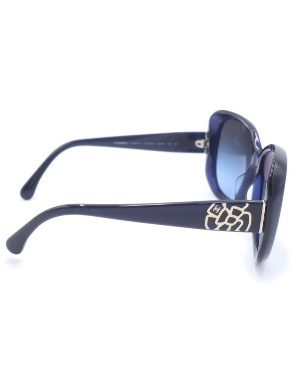 Chanel Sunglasses Camellia Navy Eyewear - Picture 3 of 6
